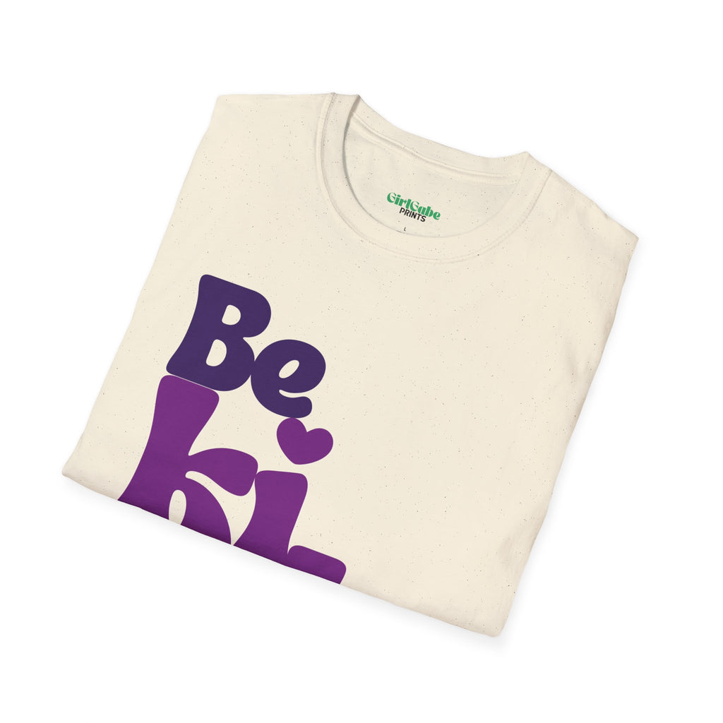 Be Kind T-Shirt — Purple Retro Faith Tee (Ephesians 4:32)