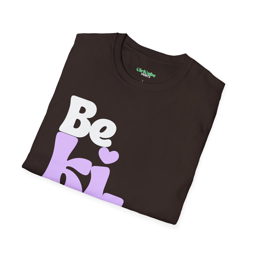 Be Kind T-Shirt Dark— Purple Retro Faith Tee (Ephesians 4:32)
