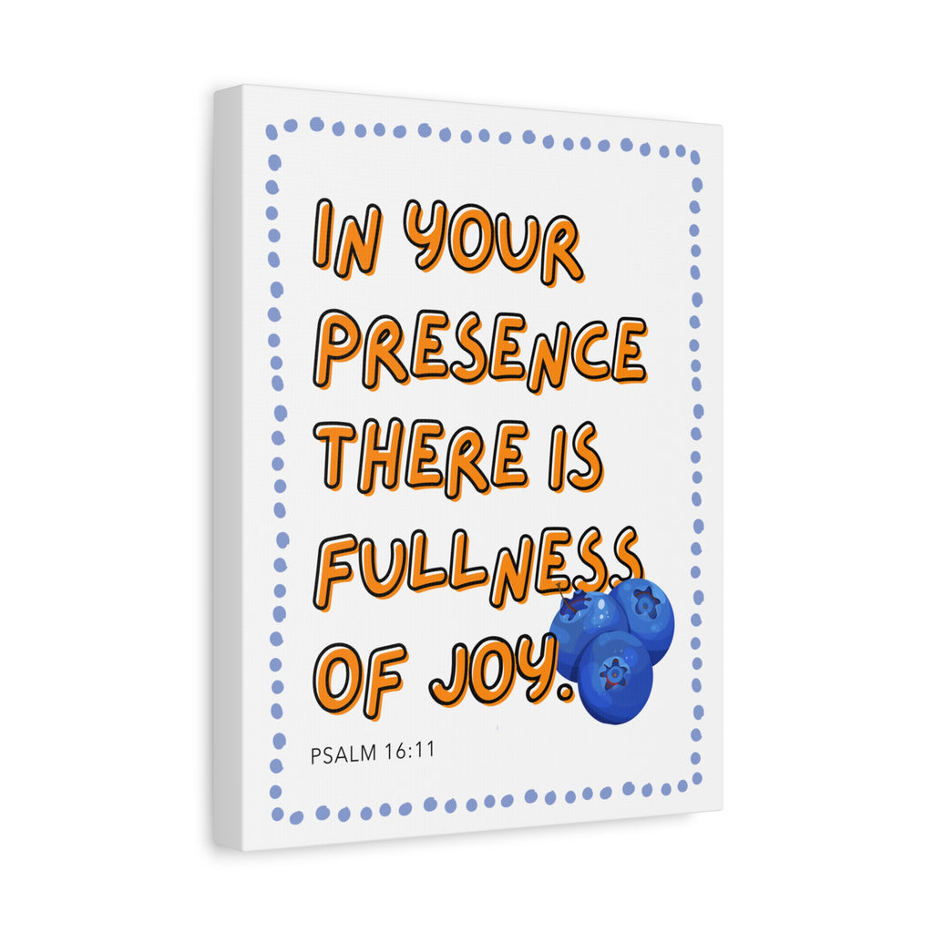 Joy - Fruit of the Spirit Matte Stretched Canvas Wall Art