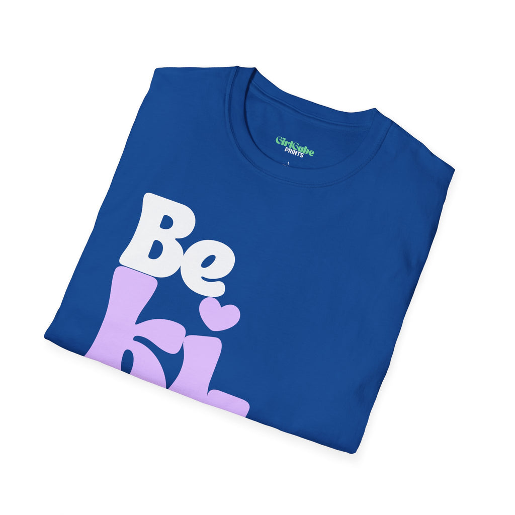 Be Kind T-Shirt Dark— Purple Retro Faith Tee (Ephesians 4:32)