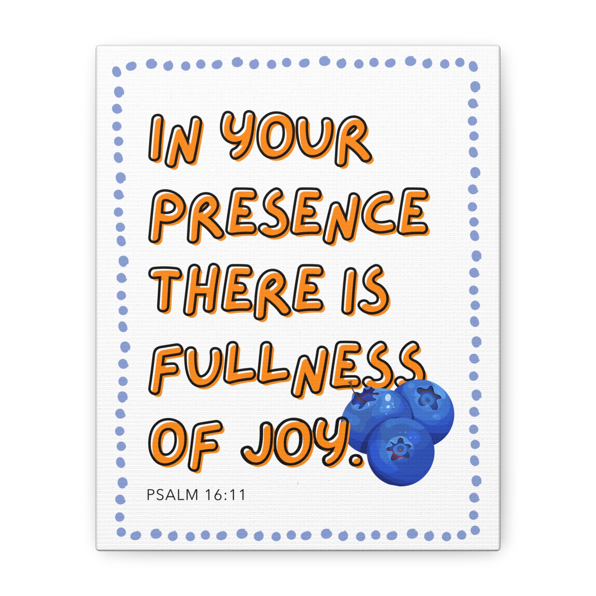 Joy - Fruit of the Spirit Matte Stretched Canvas Wall Art