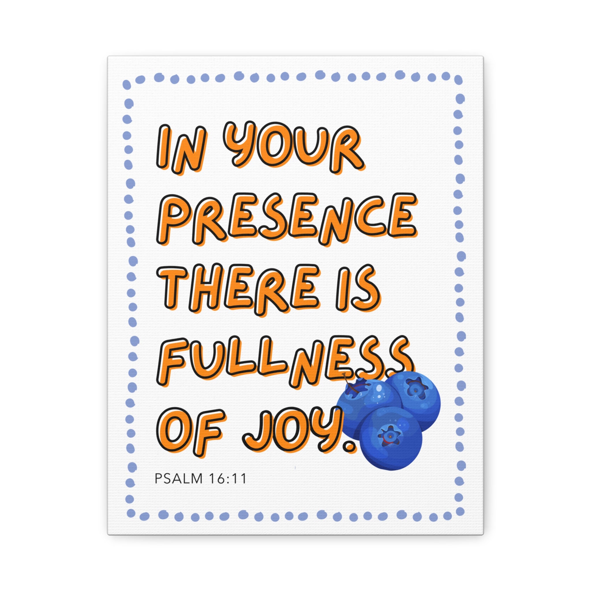 Joy - Fruit of the Spirit Matte Stretched Canvas Wall Art